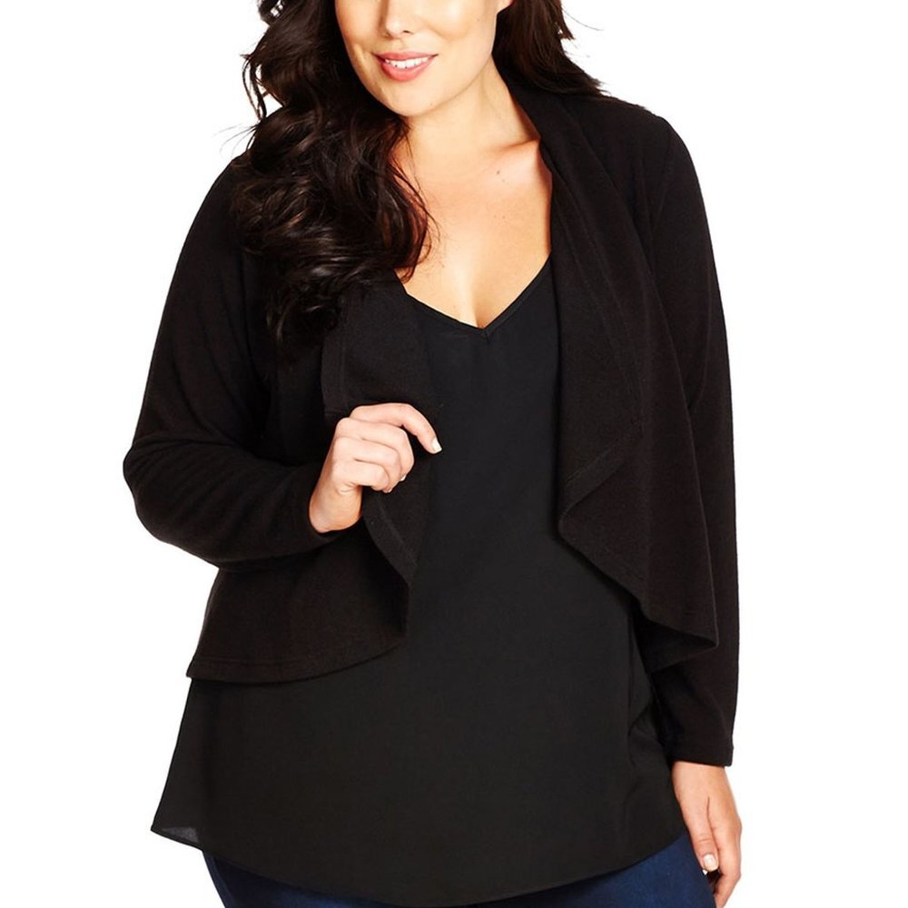 🎁 City Chic Fold Front Cardigan